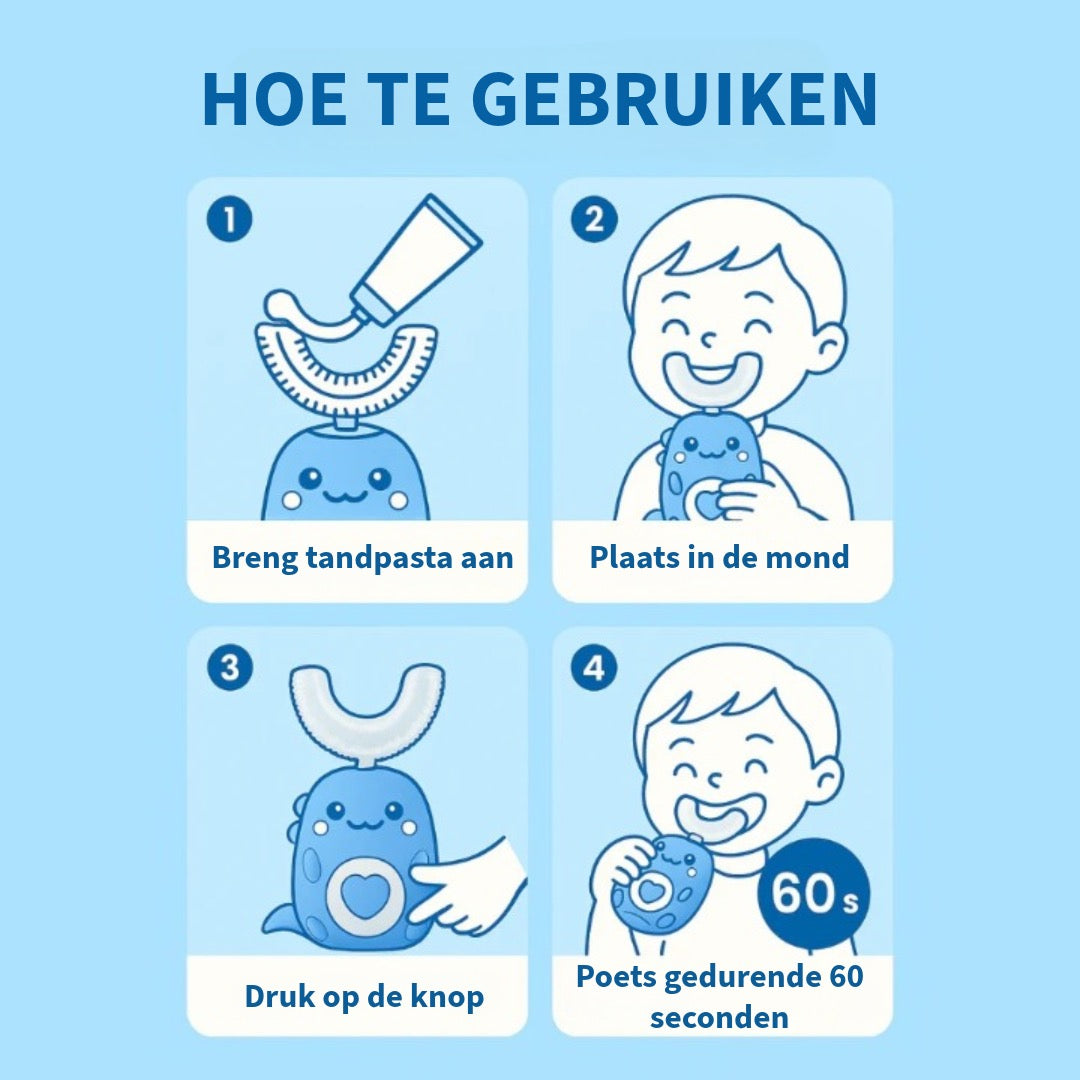 U-Vormige 360º Ultrasone Tandenborstel