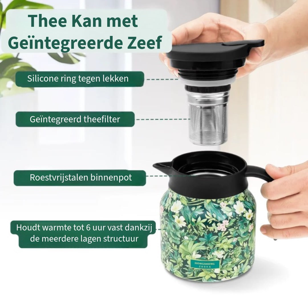 Thee Kan met Geïntegreerde Zeef