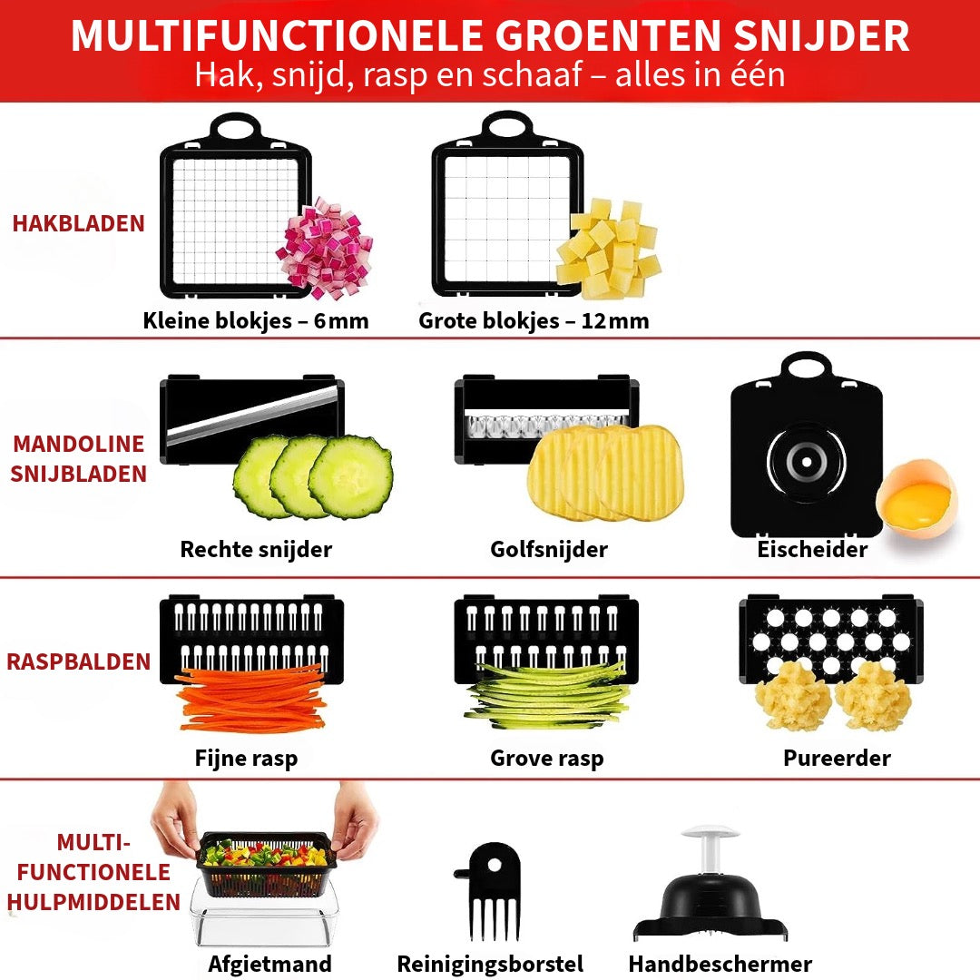 Mulitifunctionele Groenten Snijder