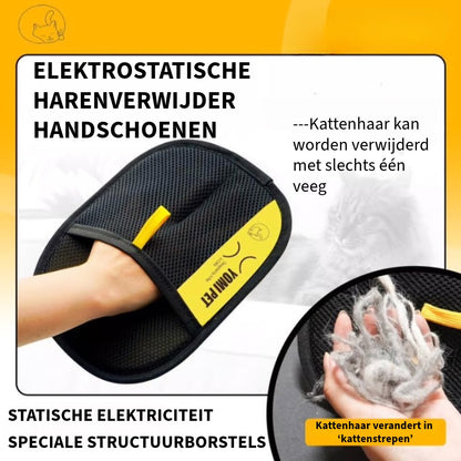 Elektrostatische Harenverwijder Handschoen