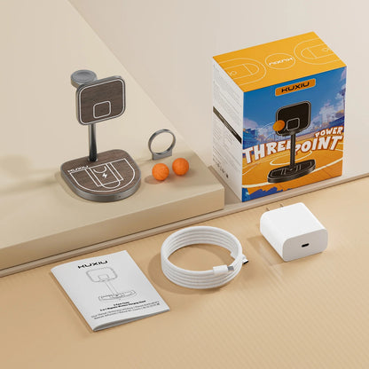 Hoops 3-in-1 Draadloos Oplaadstation