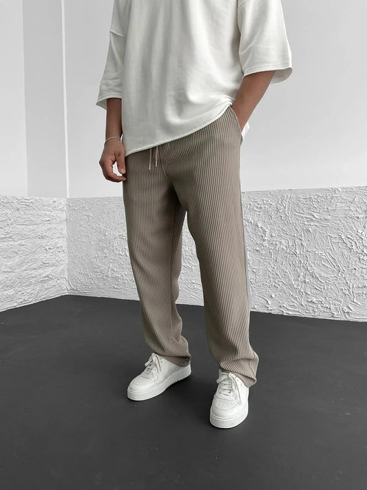 Geribde broek met Casual Pasvrom