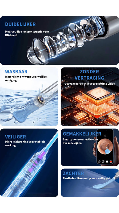 Professionele Oorsmeerverwijderaar met Camera