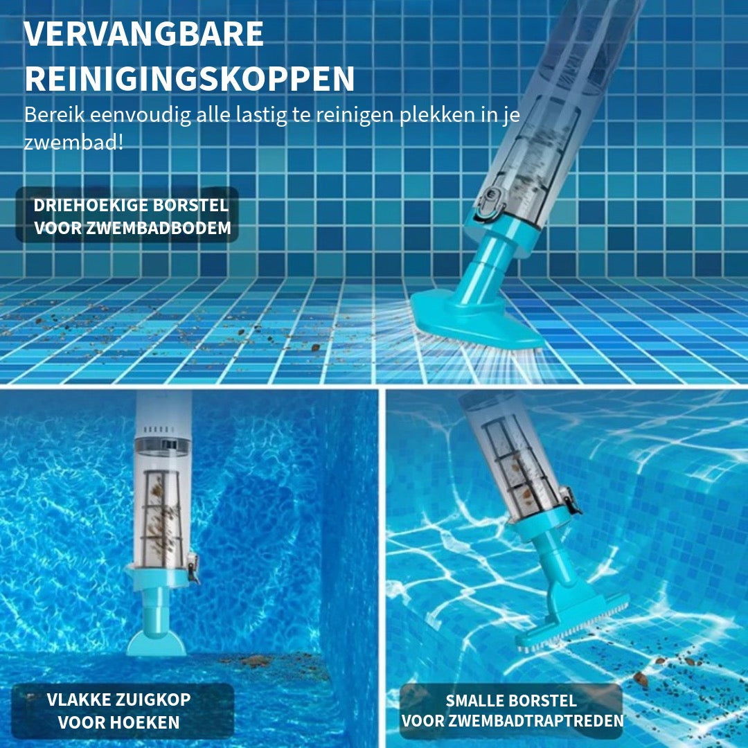 3-in-1 Draadloze Zwembadstofzuiger