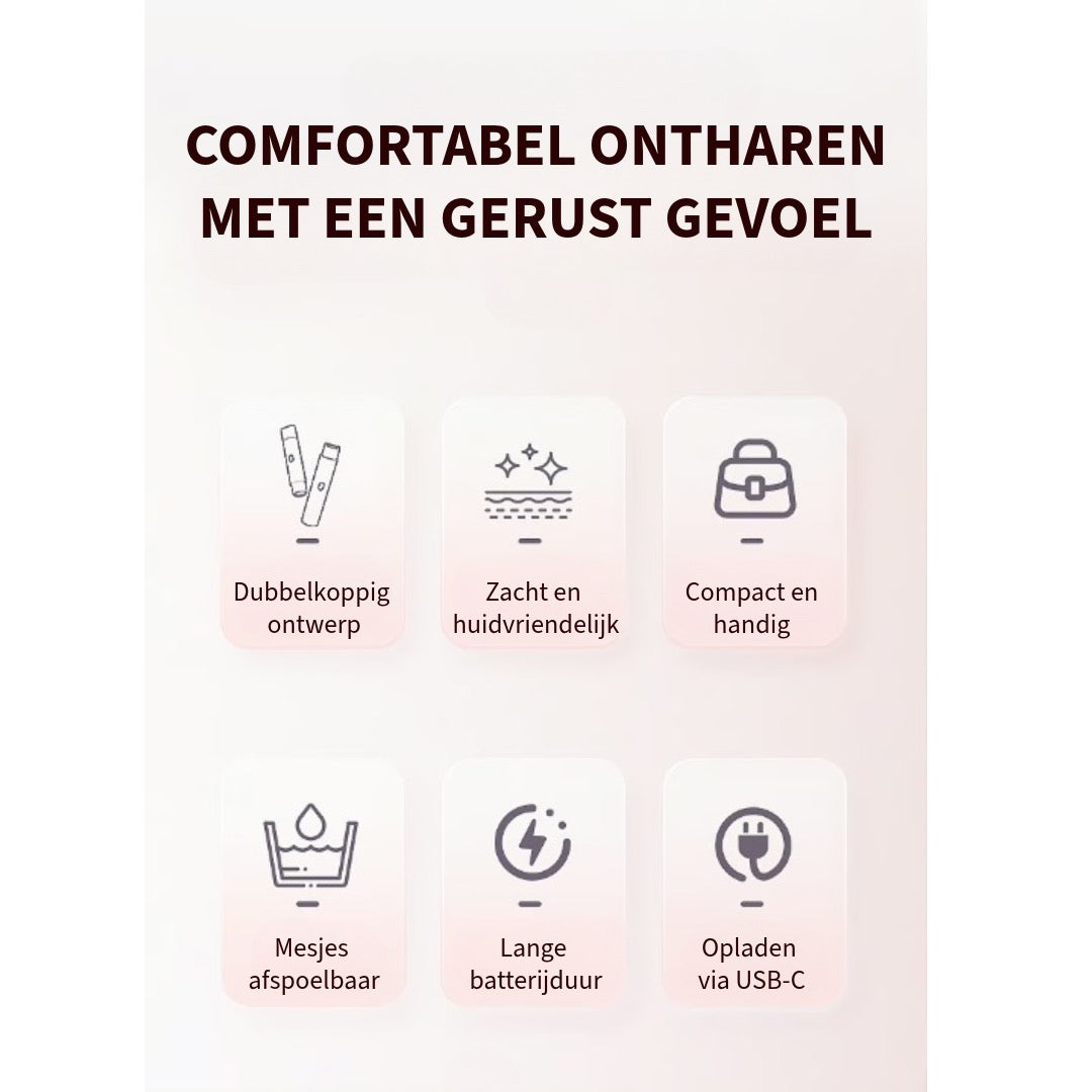 Comfortabel 2-In-1 Scheerapparaat voor Dames
