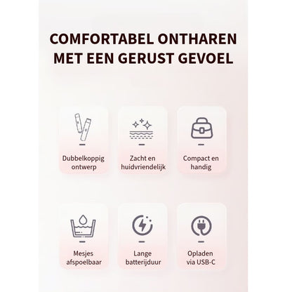 Comfortabel 2-In-1 Scheerapparaat voor Dames