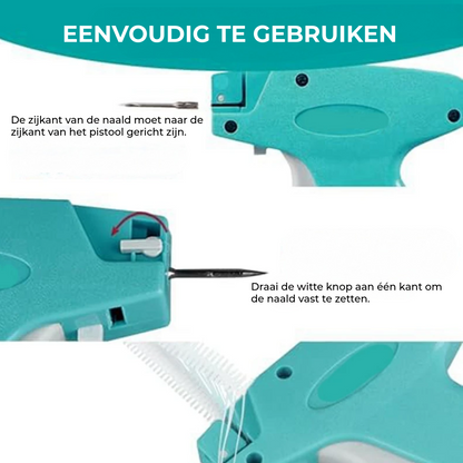 Micro Stitch Gun Kit | Snel & eenvoudig bevestigen zonder naald of draad